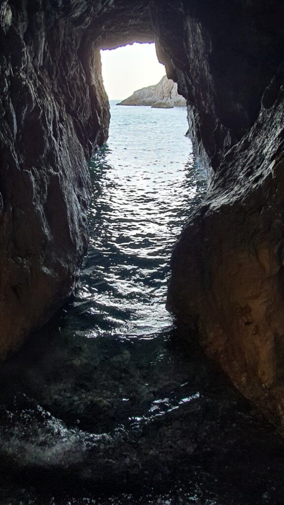 A cave by the sea in Vatos