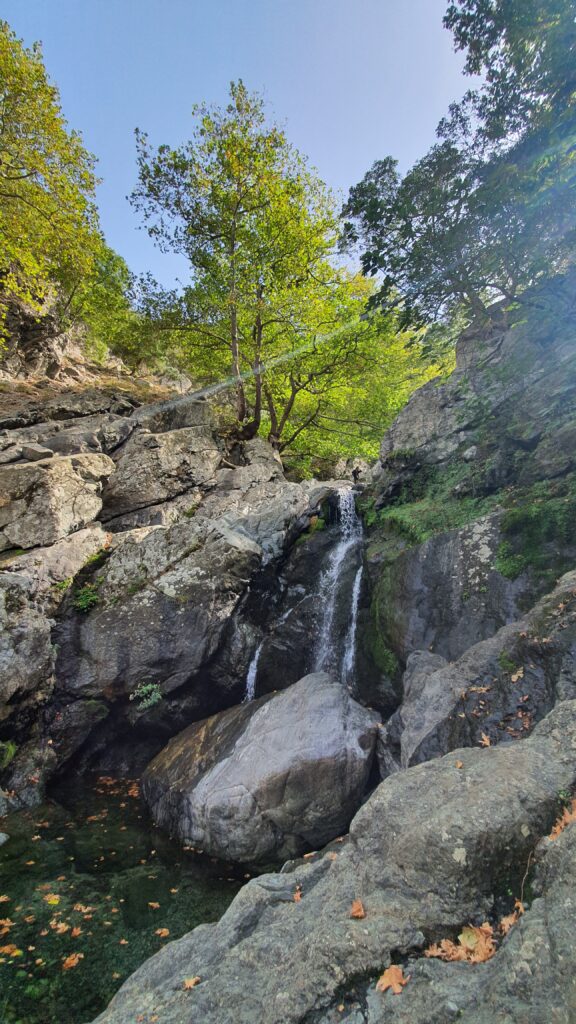 Gria vathra waterfall from the top