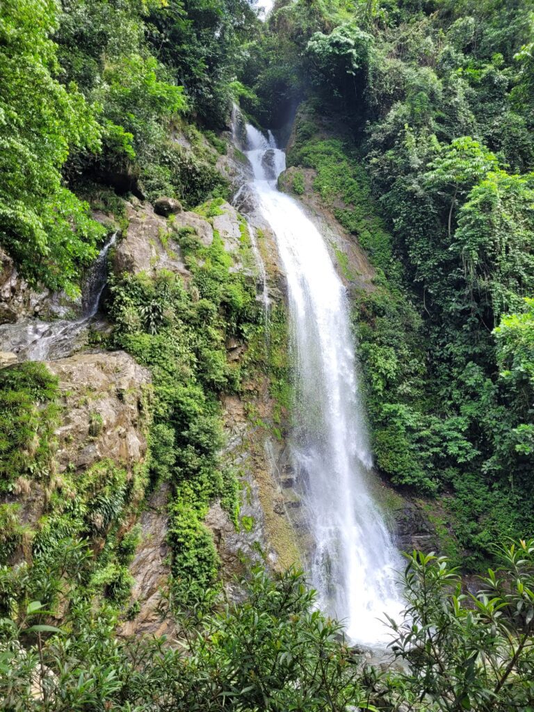 the top waterfall of Las Gordalinas in Santa Fe