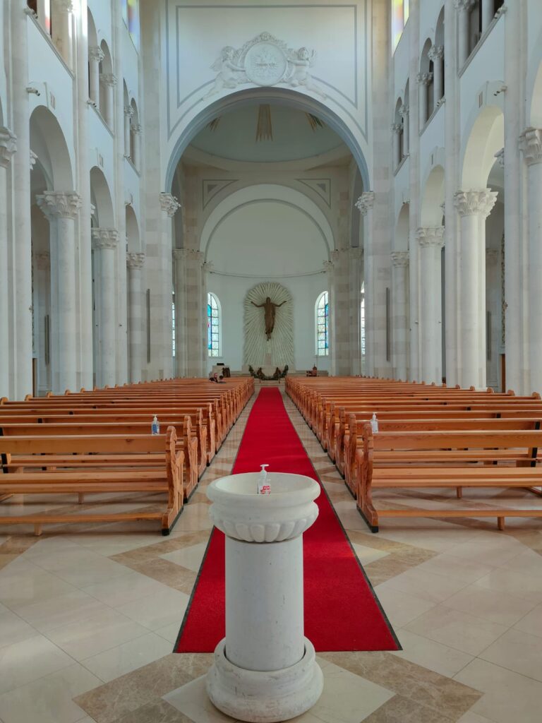 St. Mother Tereza's church in Pristina from the inside 